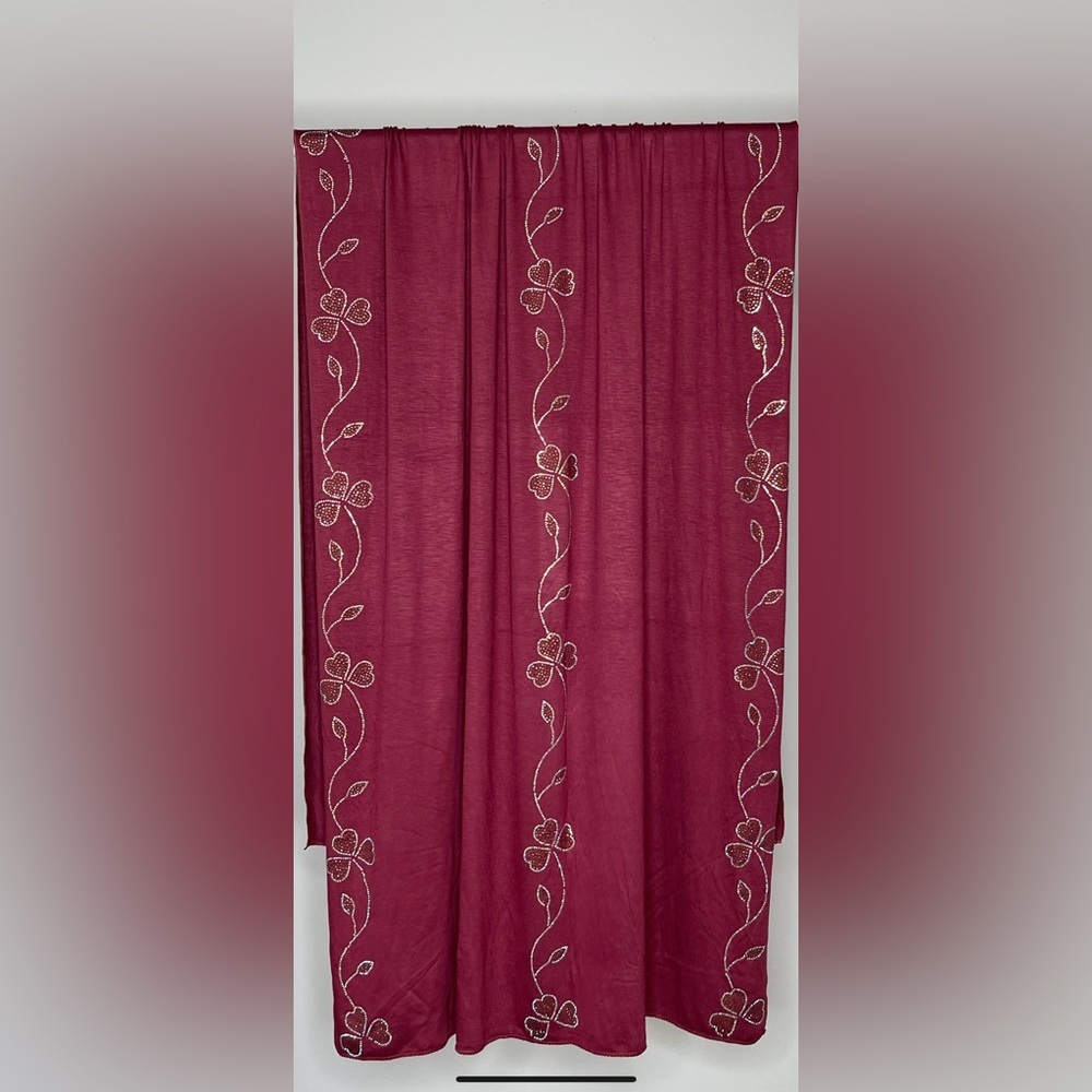 Muslim Dubai made luxury hijab scarf party wear